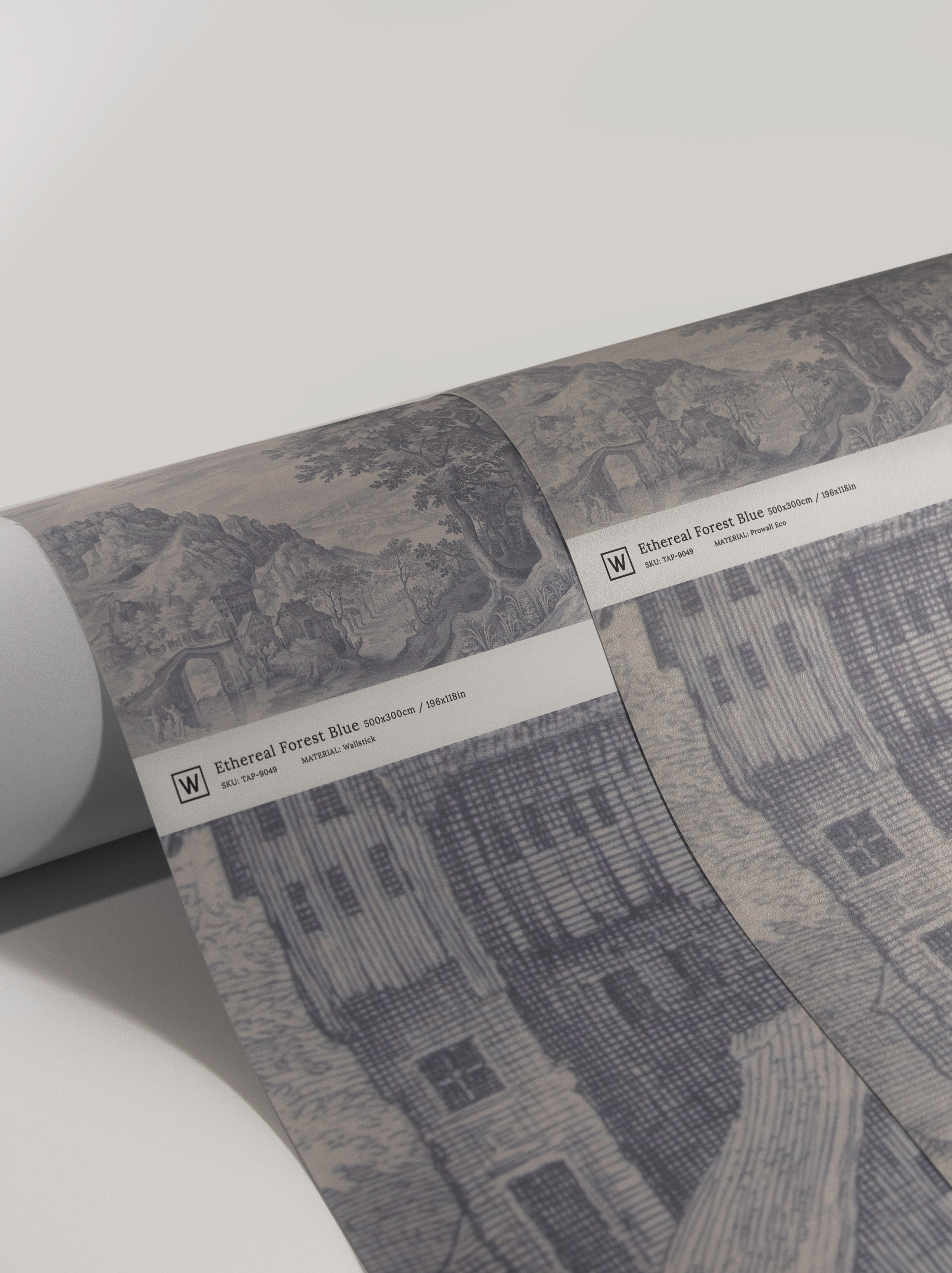 Papel pintado Ethereal Forest Blue