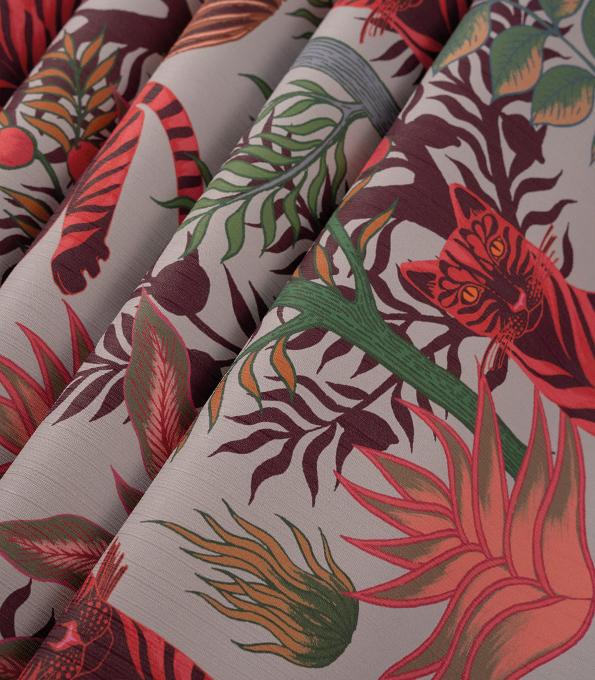Papel pintado Tigres Dorados Rosa
