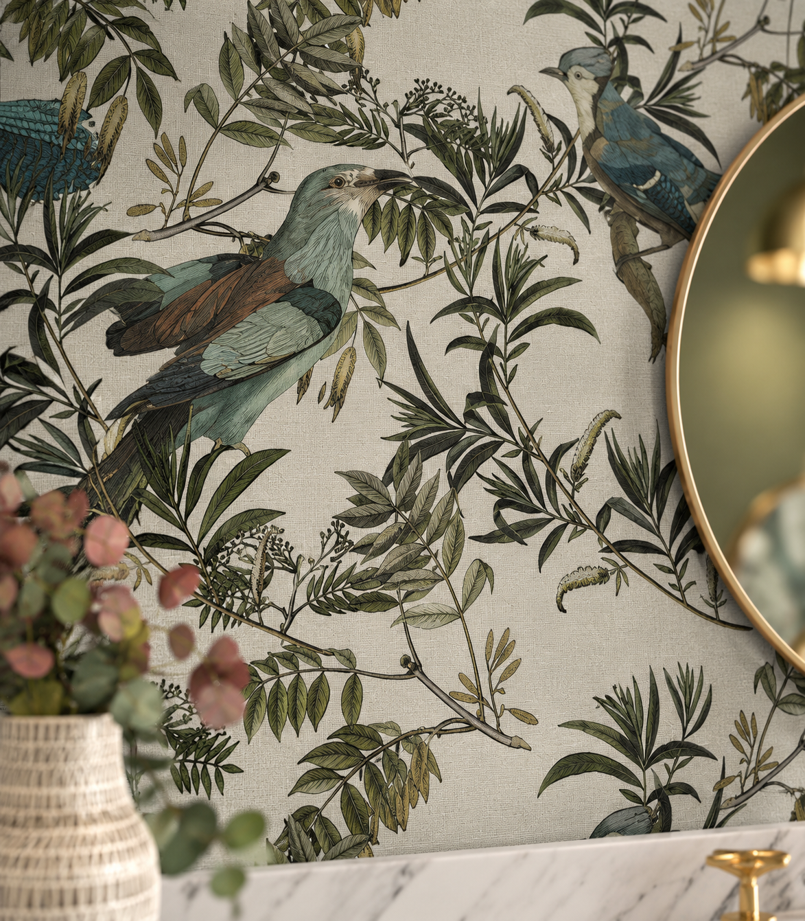Papel pintado Birds in Garden Ecri