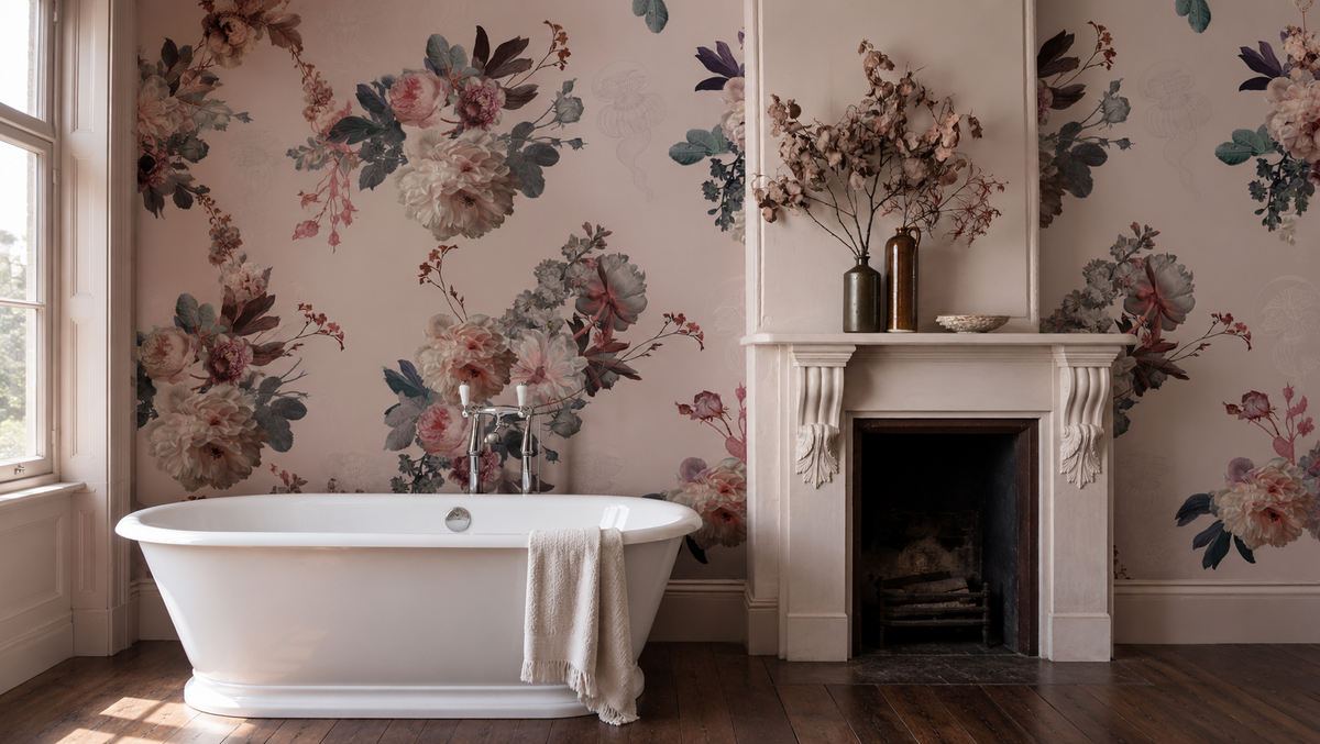 Papel pintado Blush Garden Pink