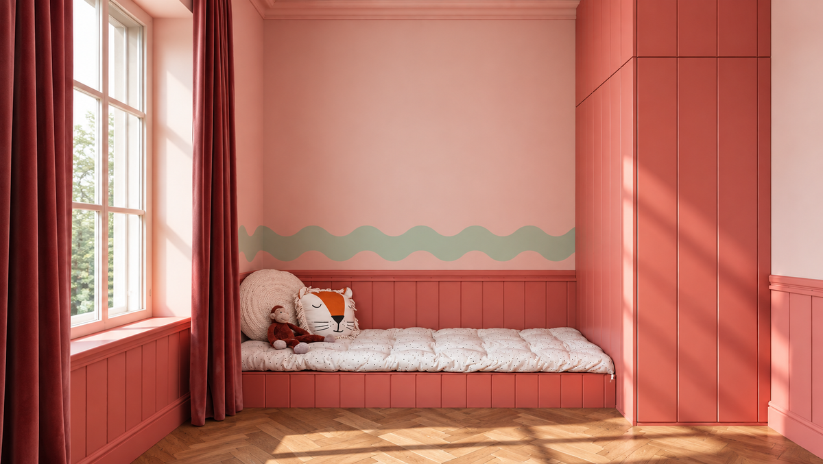 Border Double Wave Calm Soft Mint