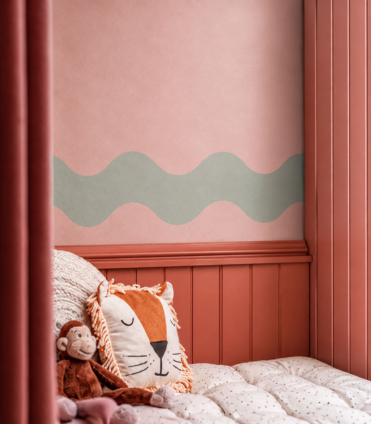 Border Double Wave Calm Soft Mint