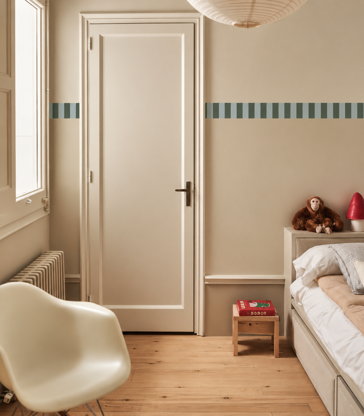 Papel pintado Border Stripe Sage