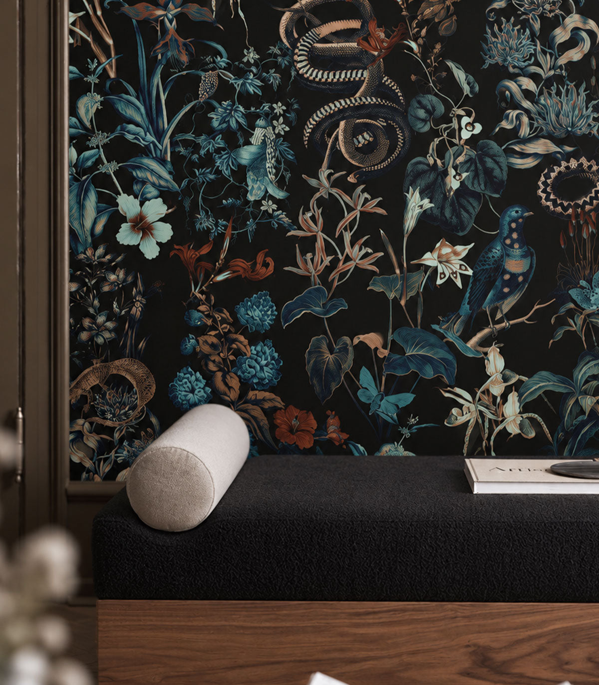Papel pintado Botanic Black