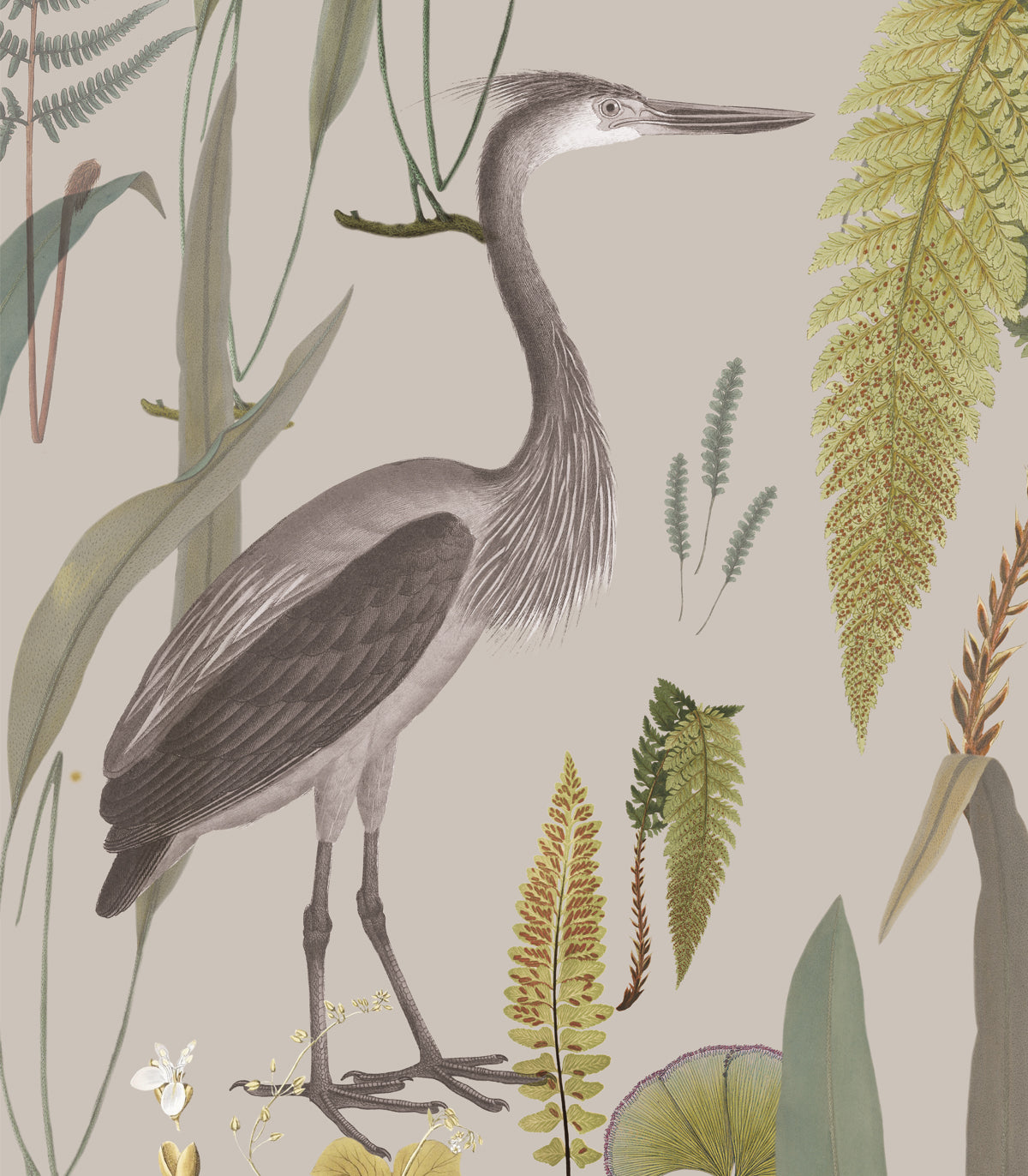 Tapeta Calm Heron Beige