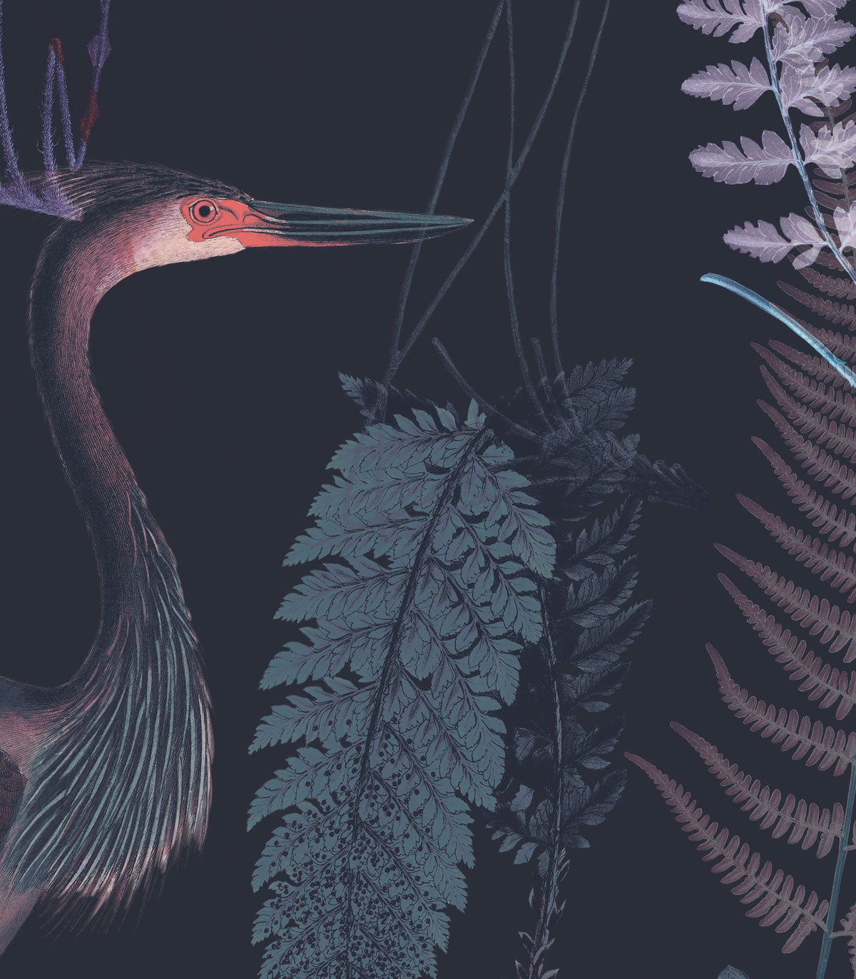 Tapeta Calm Heron Purple