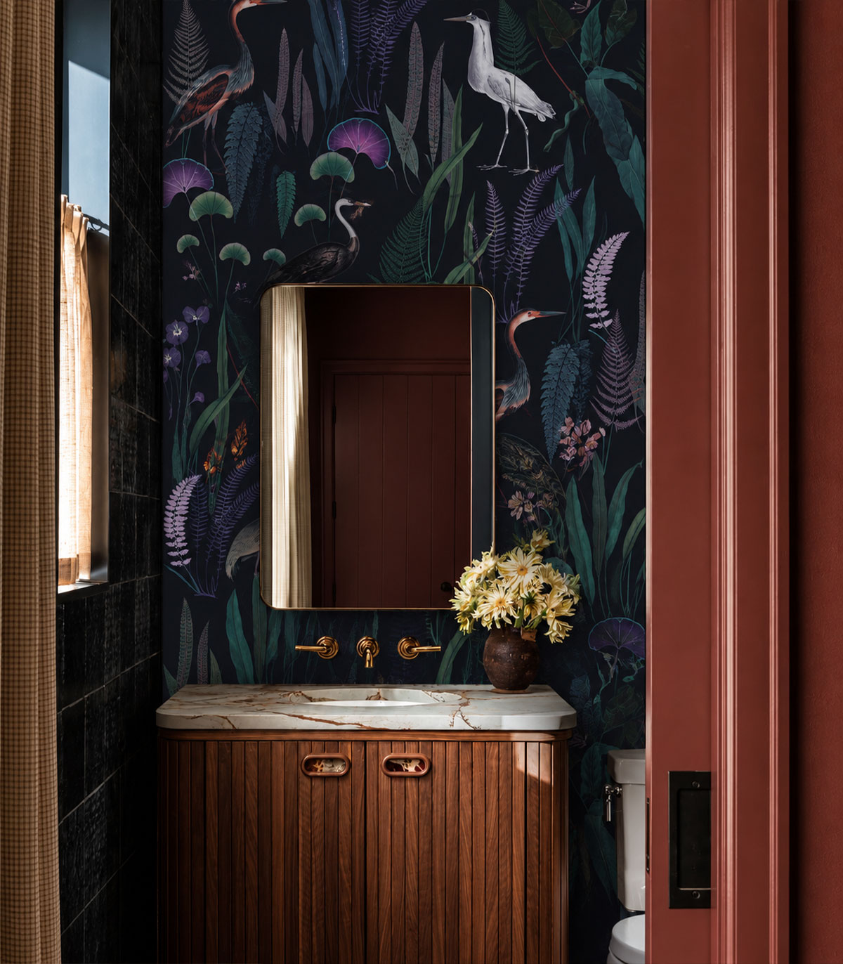 Papel pintado Calm Heron Purple