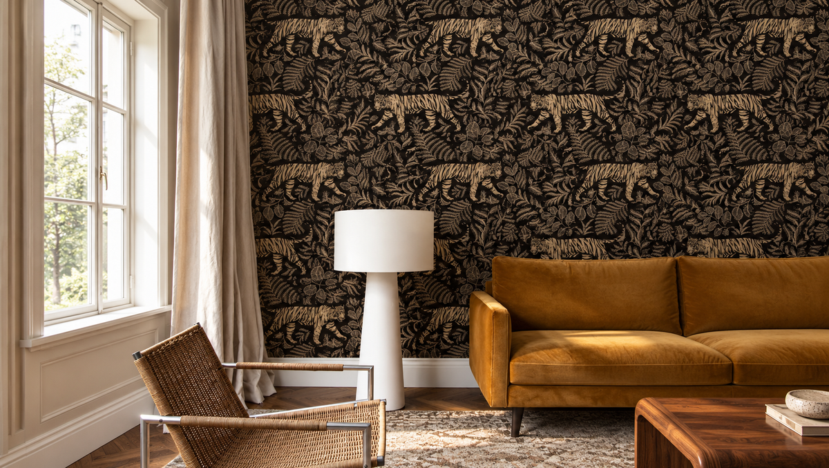 Papel pintado Camouflaged Tiger