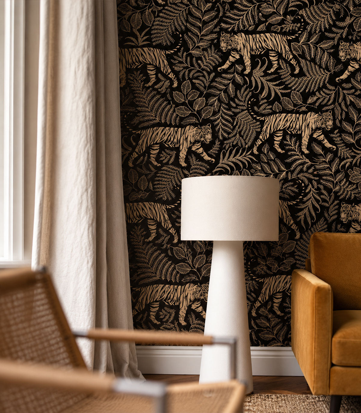 Papel pintado Camouflaged Tiger