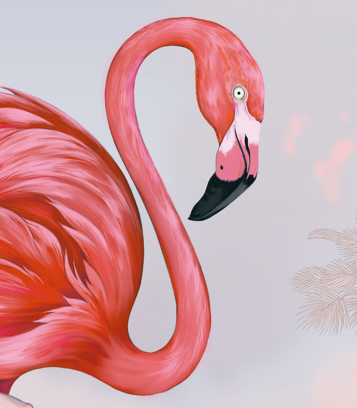 Tapeta Crimson Flamingo Pink