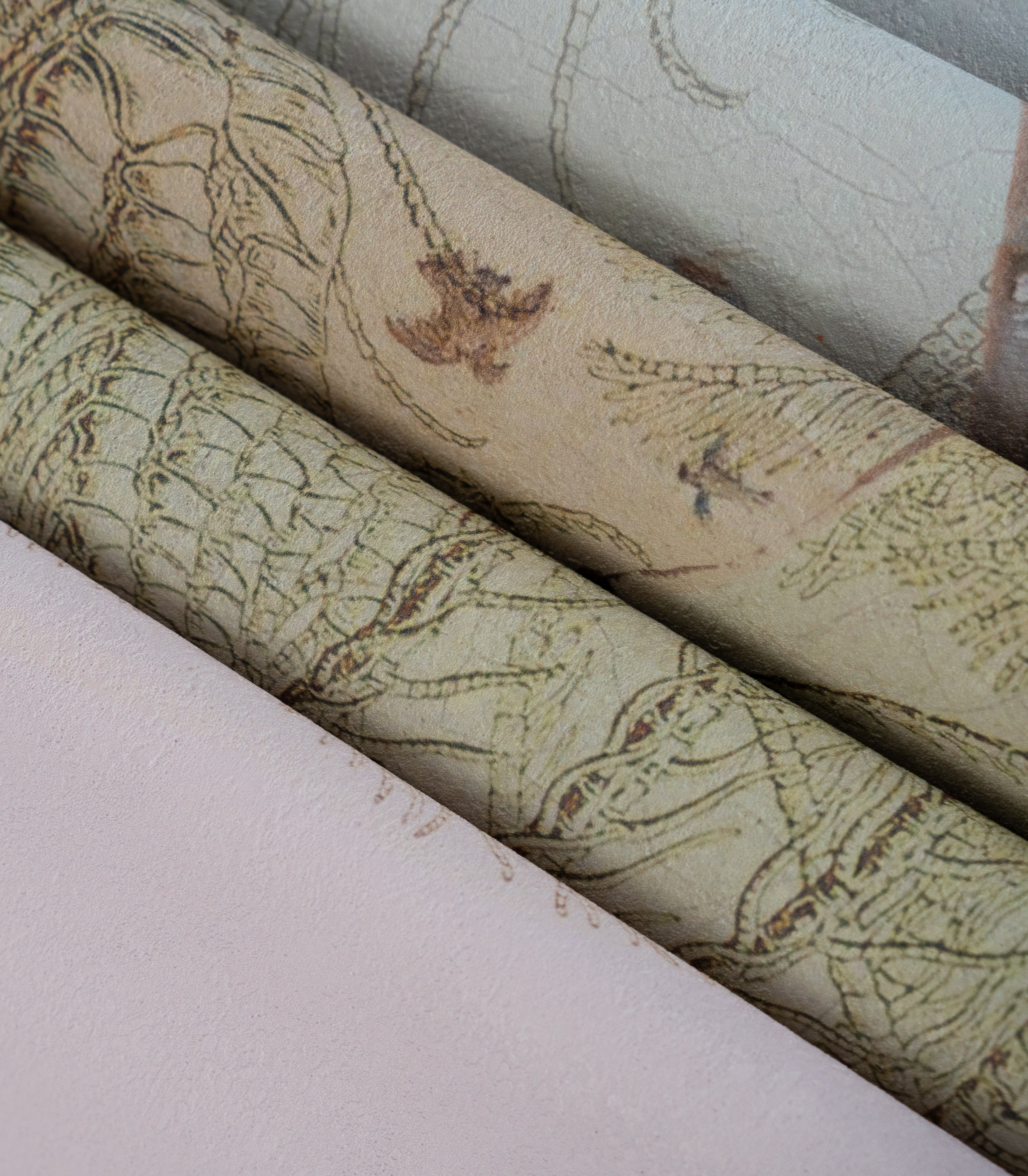 Papel pintado Landscape Muse Pink