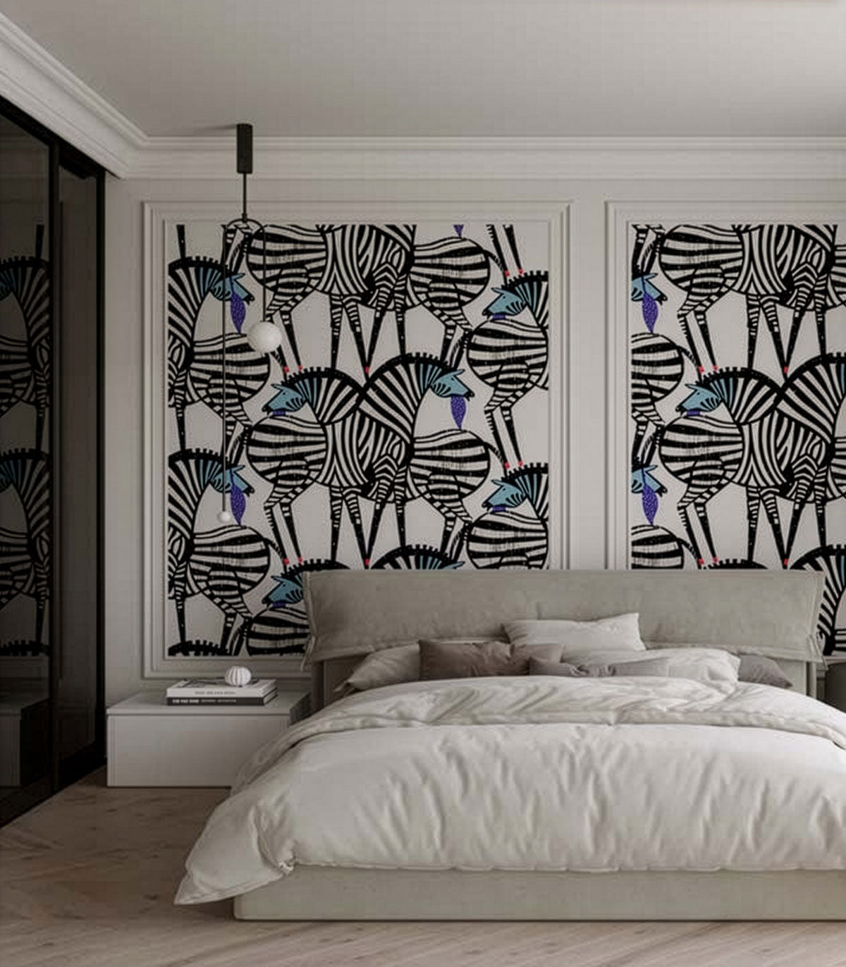 Tapeta Dancing Zebras - Wallcolors®