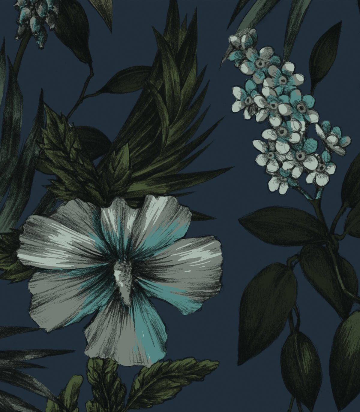 Tapeta Darkness Green - Wallcolors®