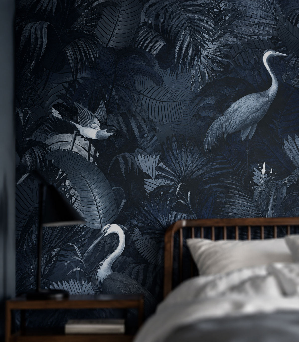 Papel pintado Desert Tropics Dark Blue