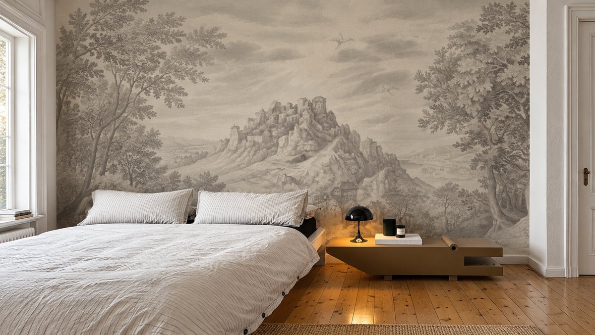 Papel pintado Ethereal Forest Beige