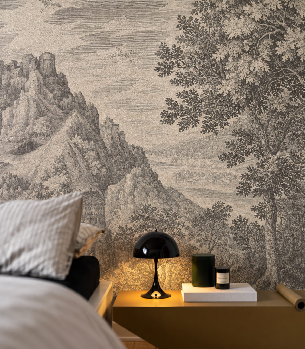 Papel pintado Ethereal Forest Beige