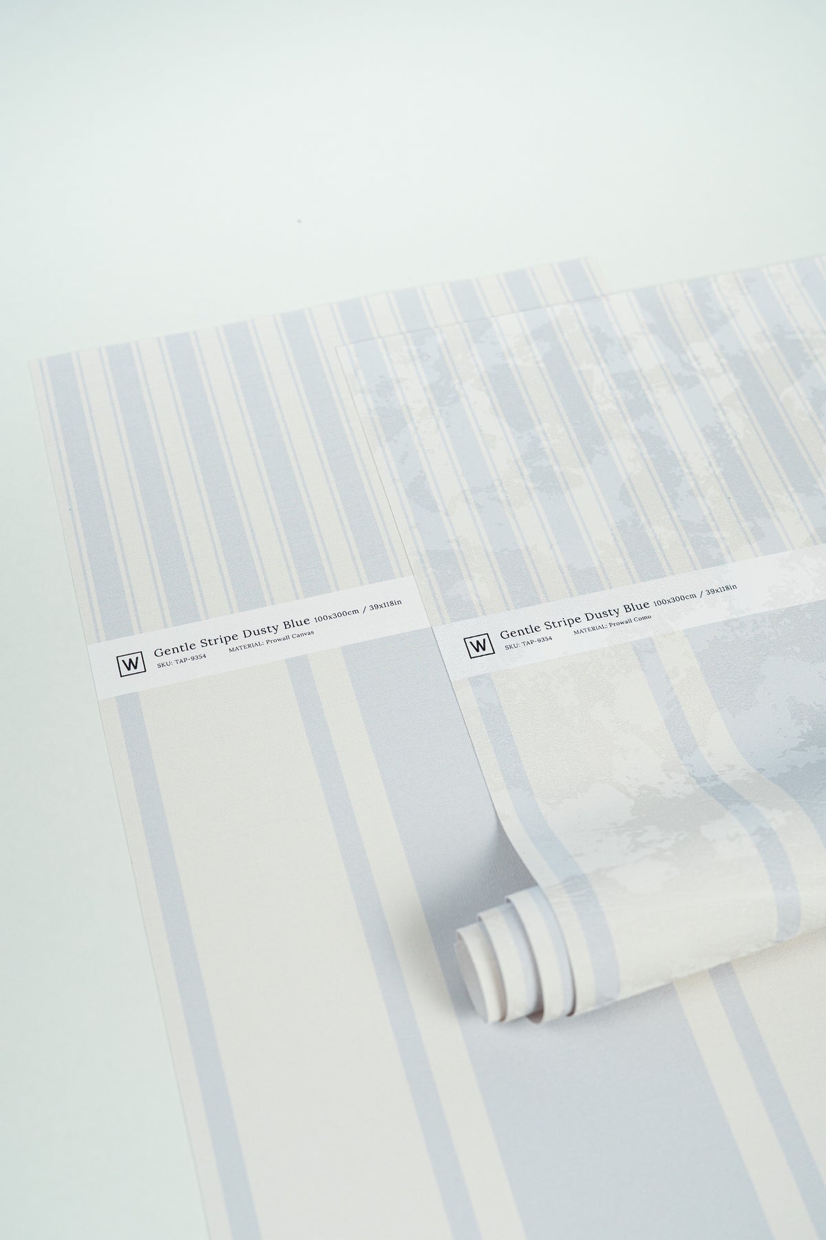 Papel pintado Gentle Stripe Dusty Blue
