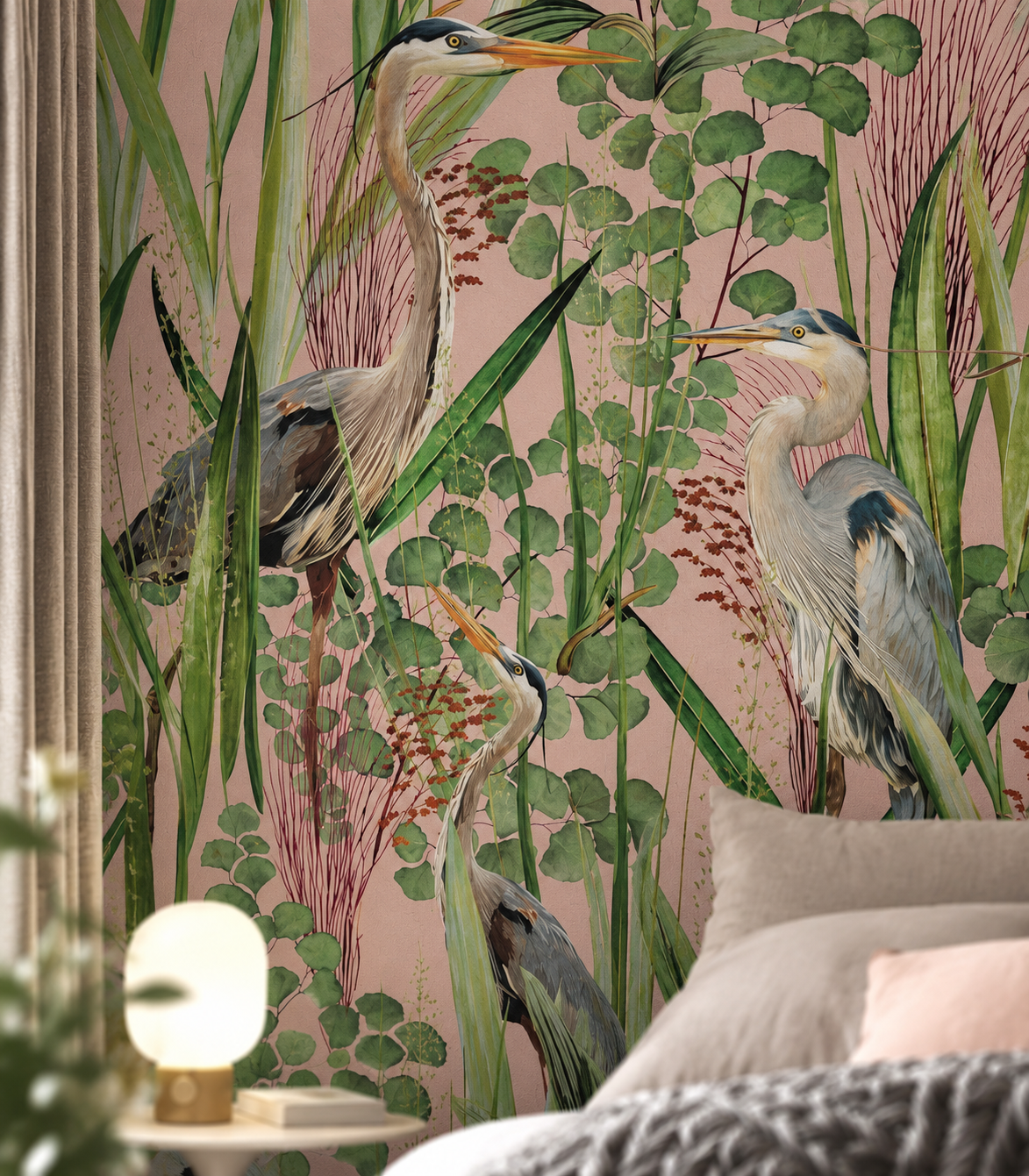Papel pintado Herons