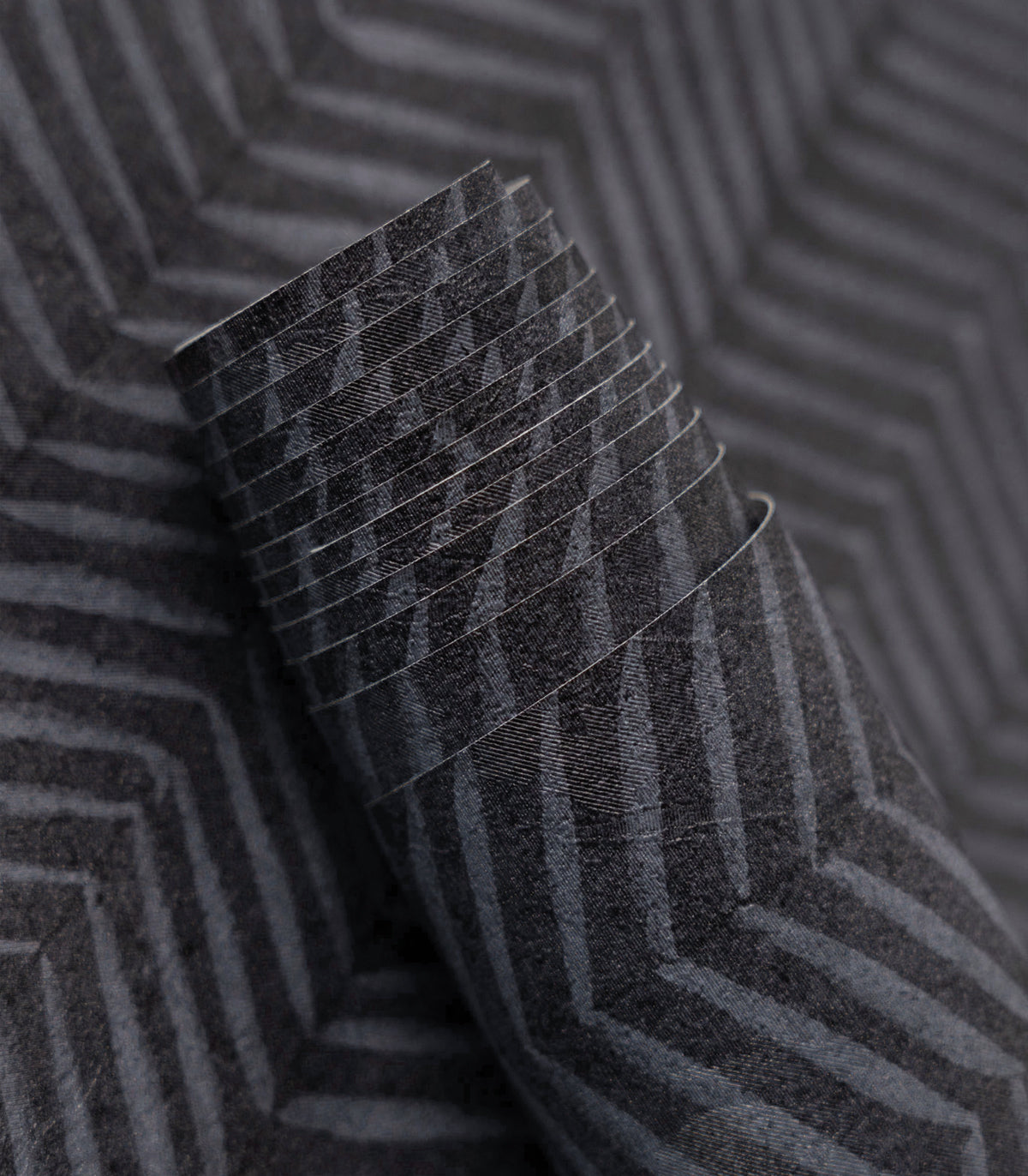Papel pintado Herringbone Azul