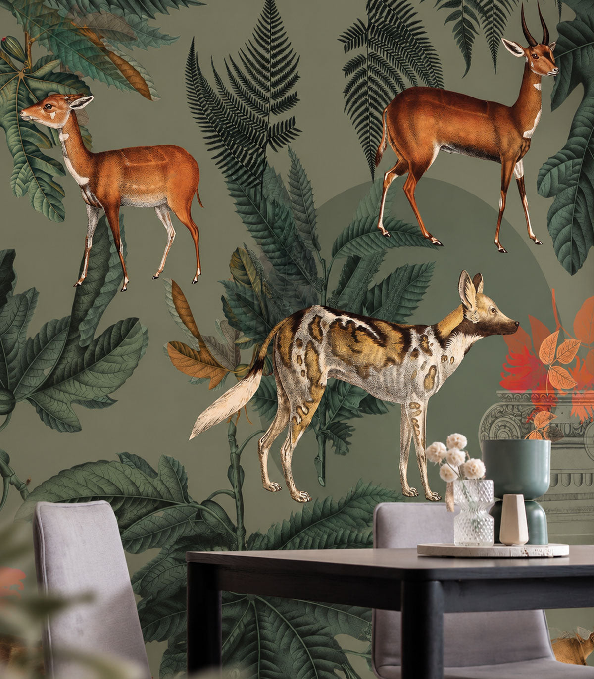 Papel pintado Khaki