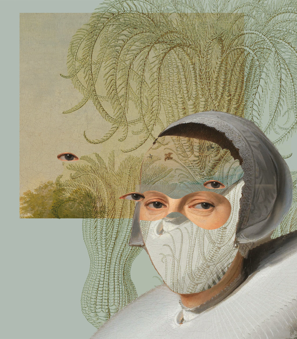 Papel pintado Landscape Muse Green