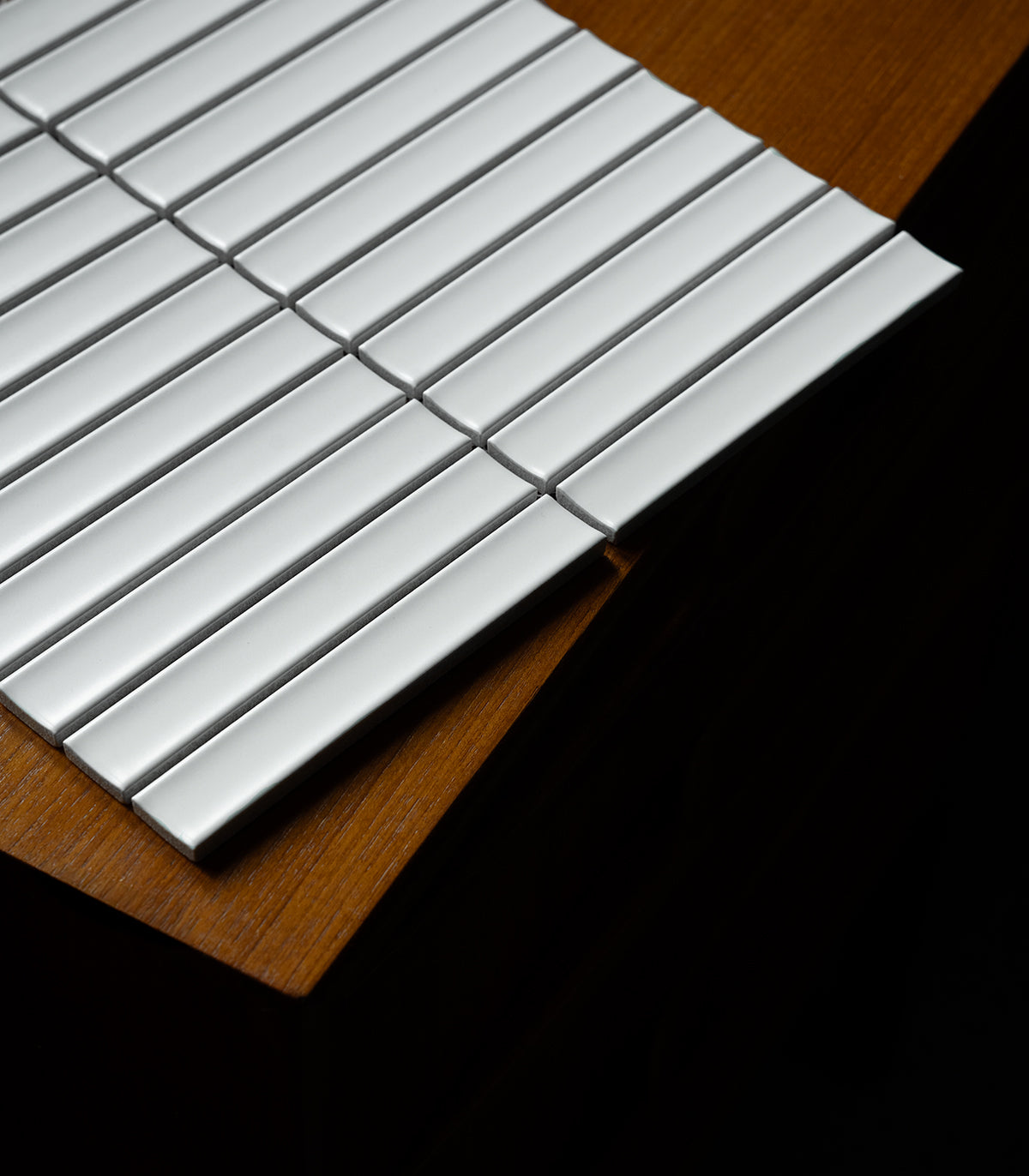 Mosaico piano blanco mate