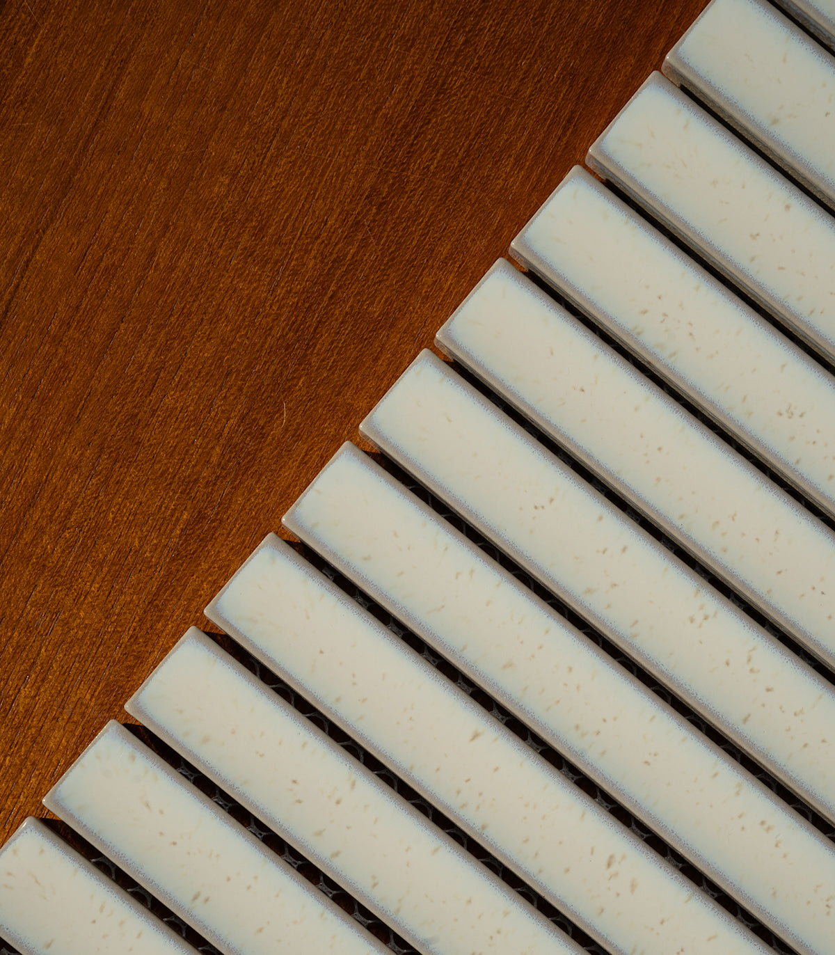 Mosaico piano blanco