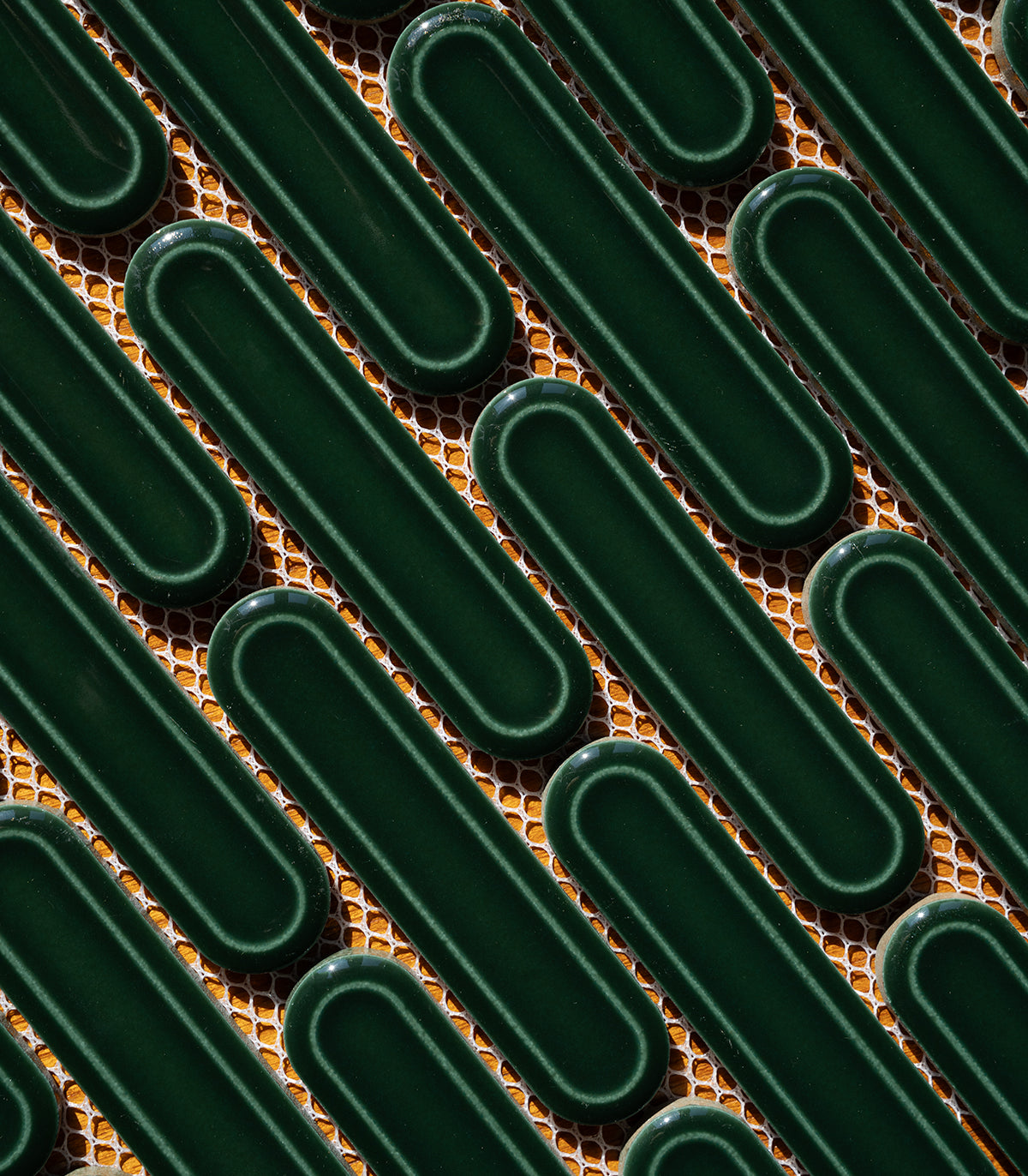 Mosaico savoiardi verde esmeralda