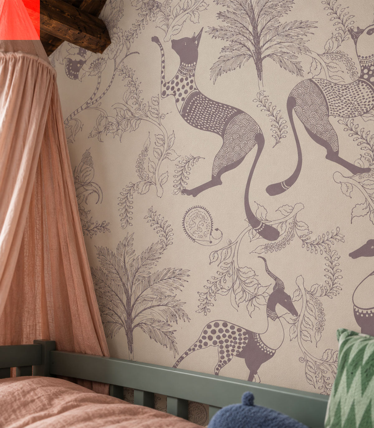 Papel pintado Mythical Animals Pink