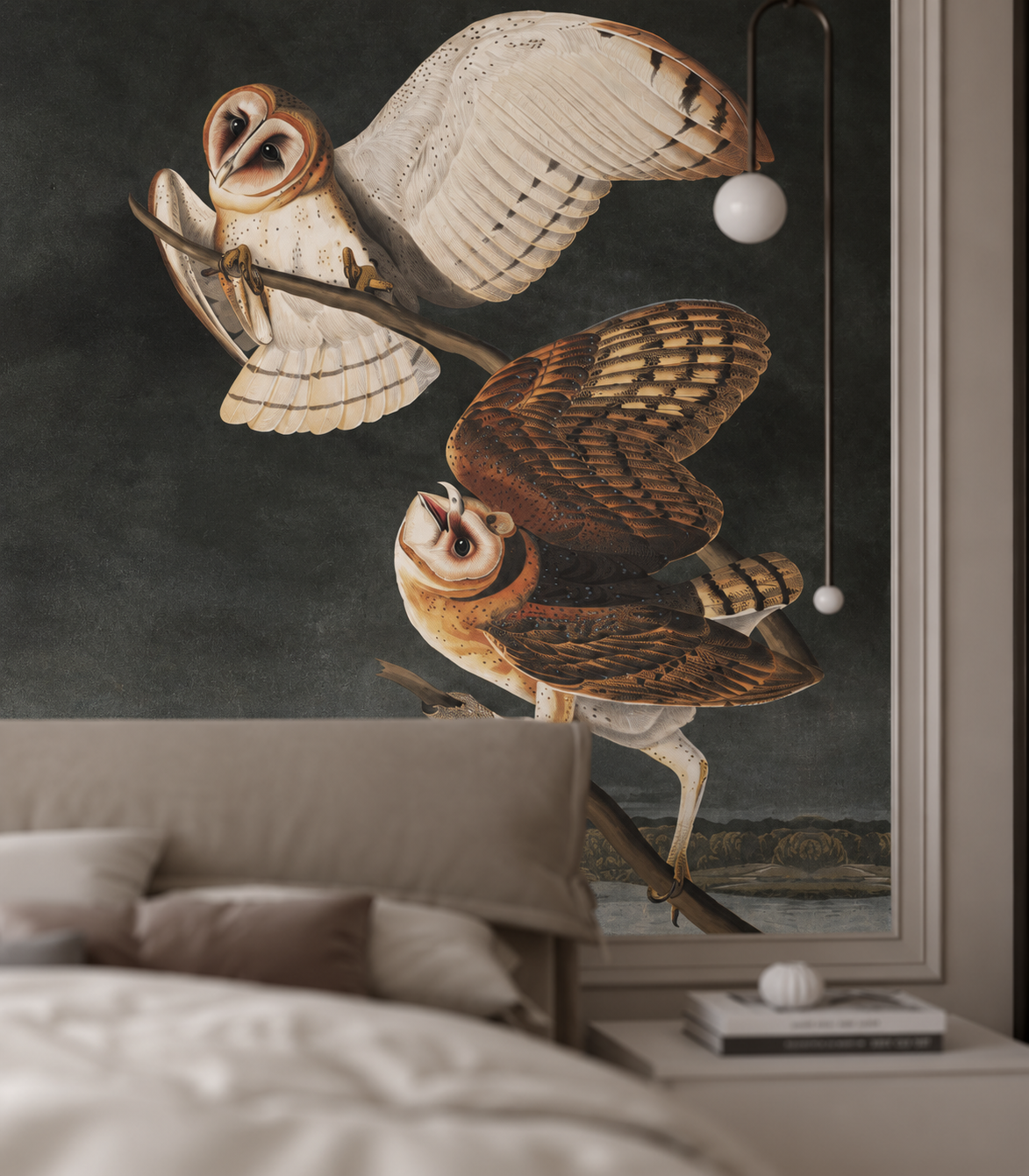 Papel pintado Owls