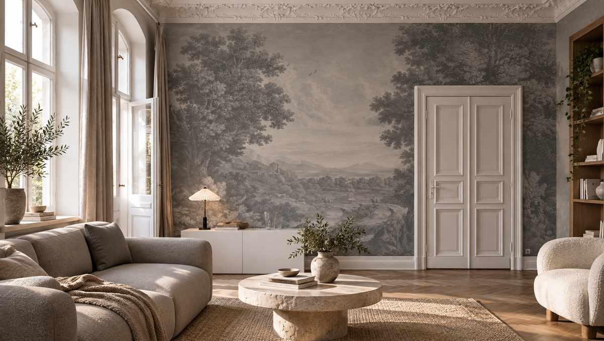 Papel pintado Picturesque Valley of Serenity Blue