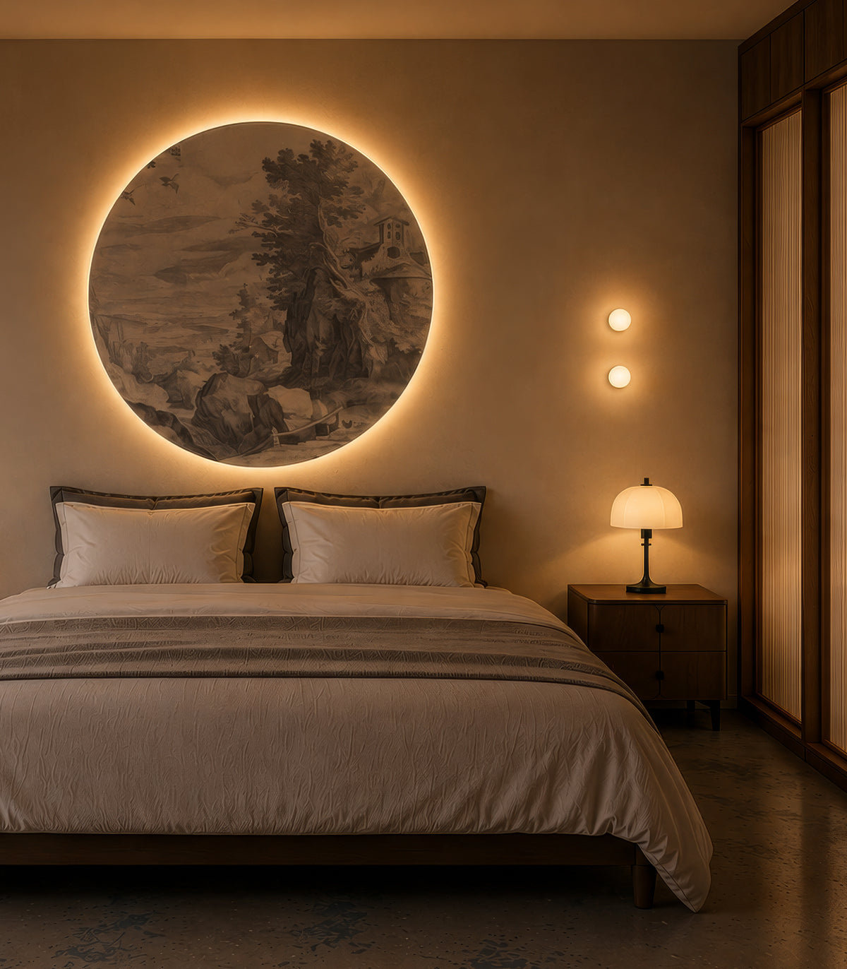 Dots Lighting Sacred Path Blue