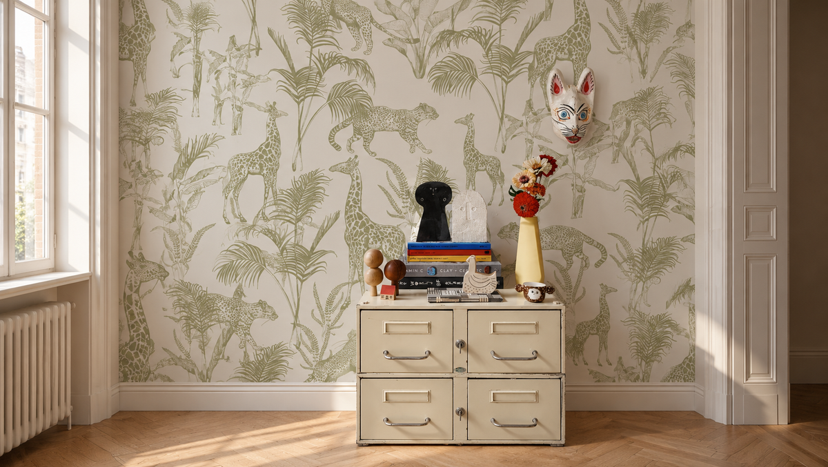 Papel pintado Safari Green