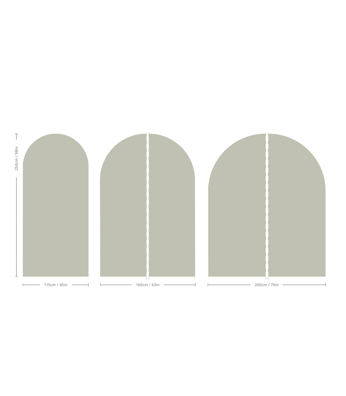 Arch Solid Soft Mineral - Wallcolors®
