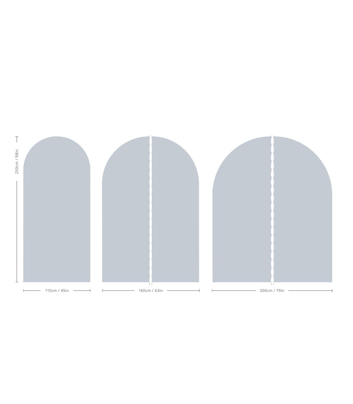 Arch Solid Soft Mineral - Wallcolors®