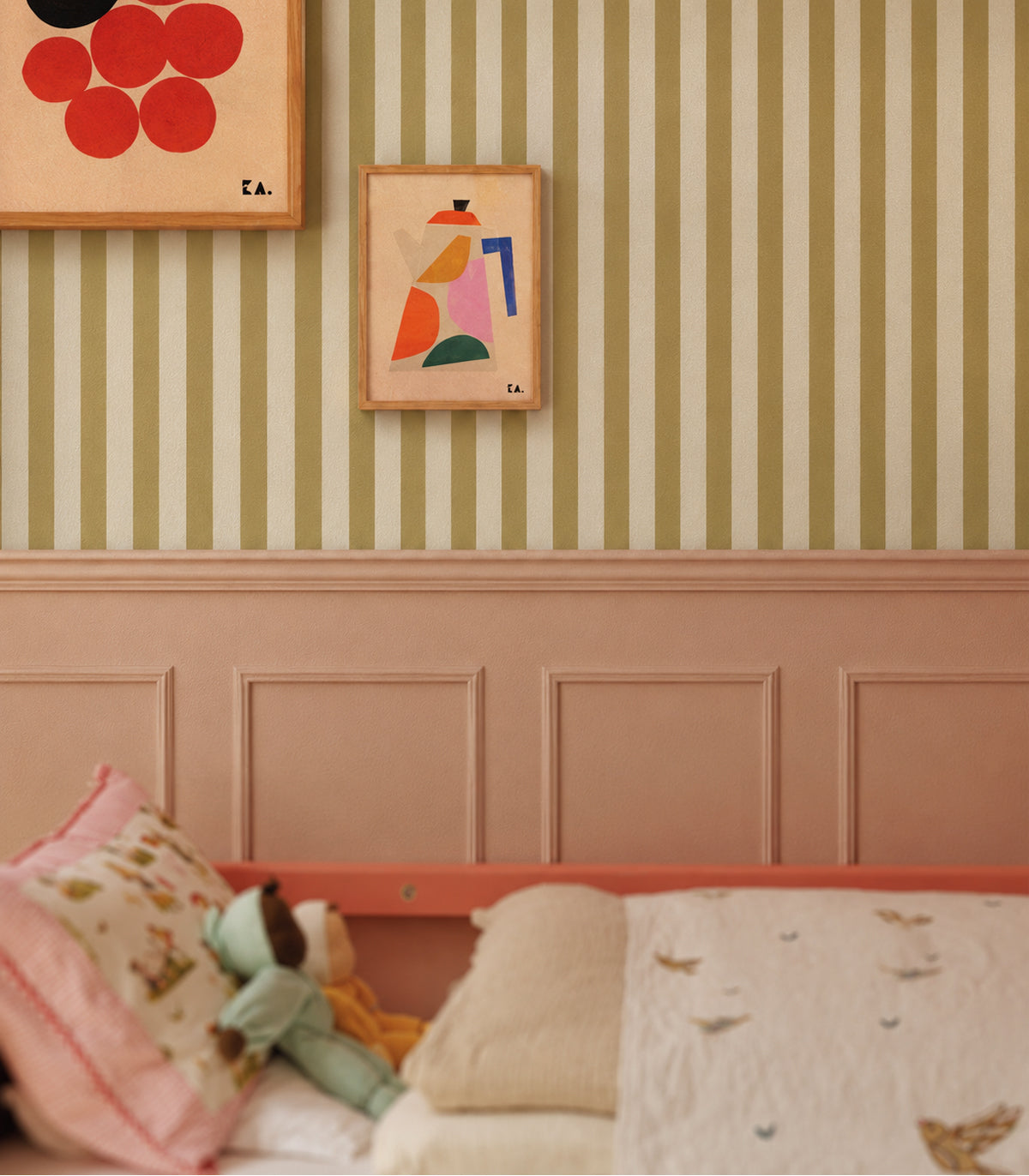 Papel pintado Stripe Meadow Mostaza