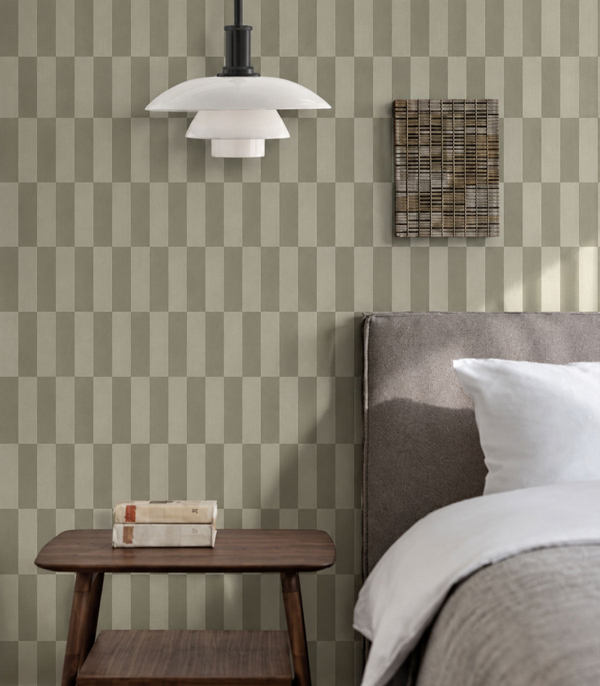Papel pintado Tetris Stripe Greige