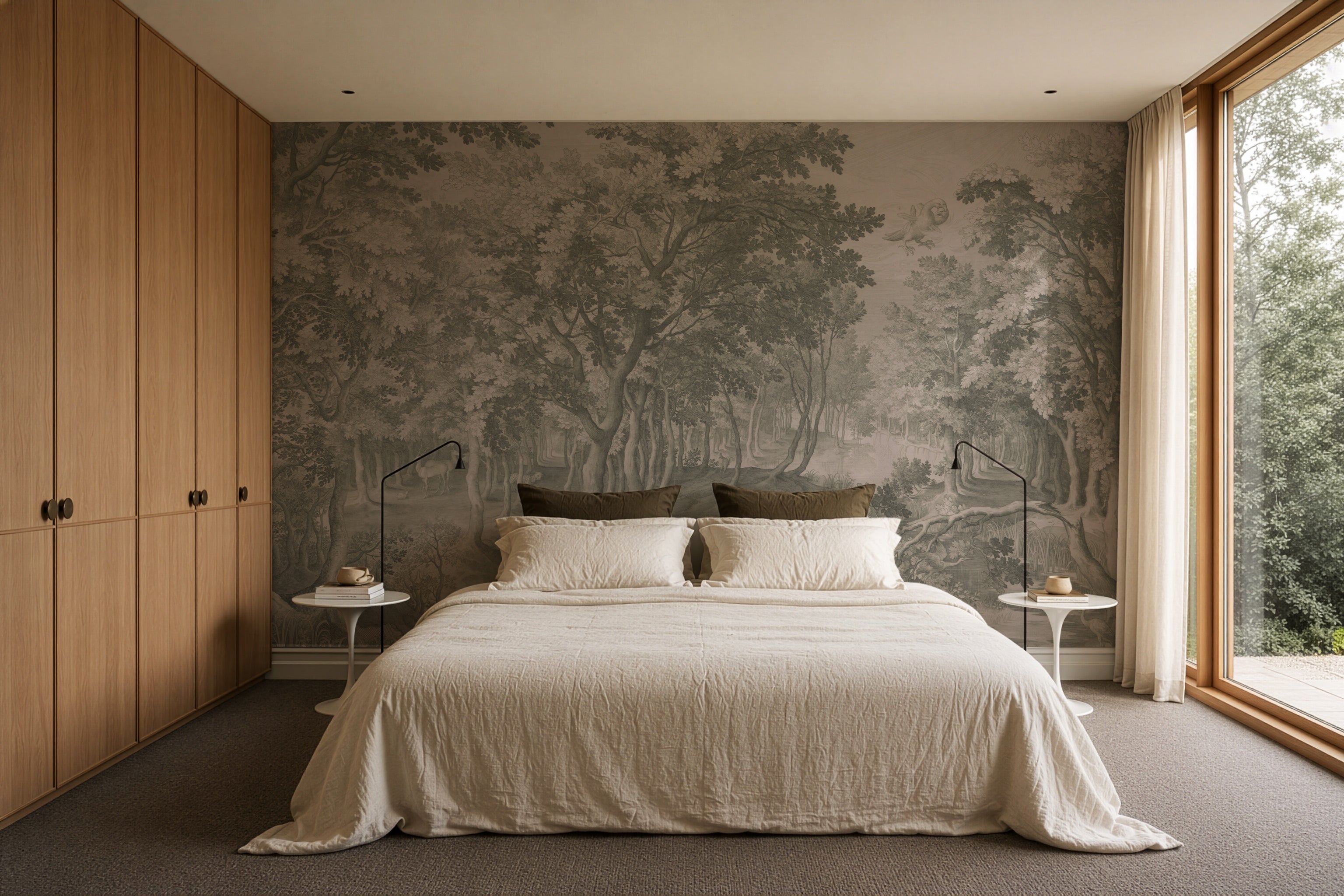 Papel pintado Timeless Trees Green