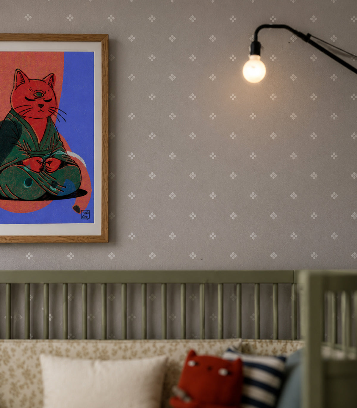 Tapeta Tiny Blossoms Dusty Rose