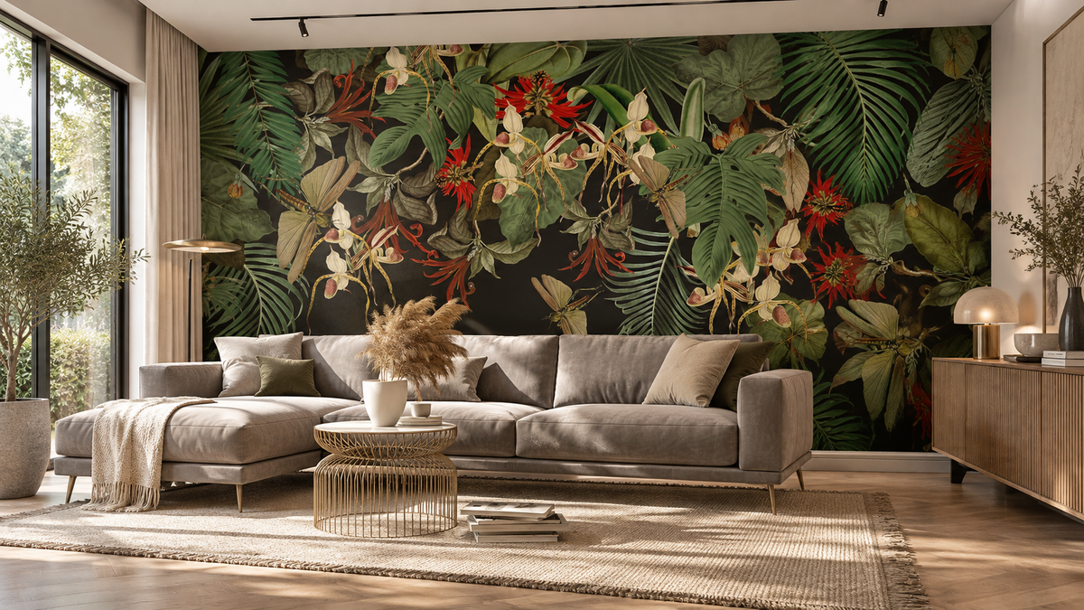 Papel pintado Tropical Composition