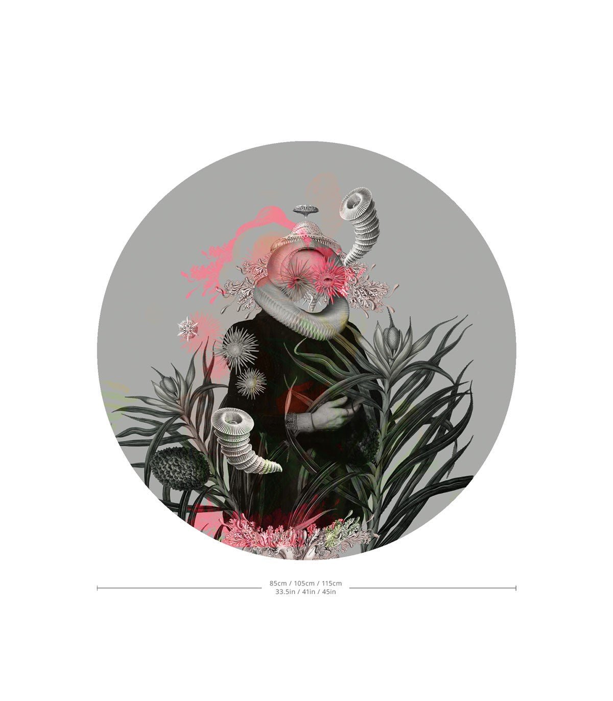 Dots Lady Medusa Gray - Wallcolors®