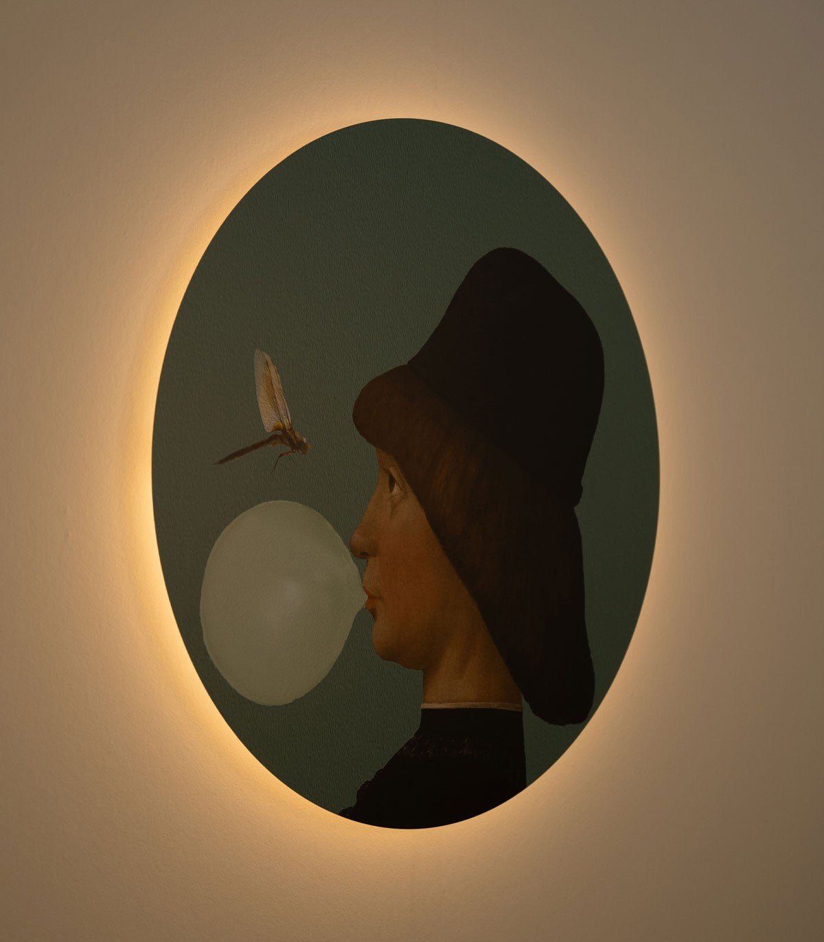 Dots Lighting Boy and Dragonfly - Wallcolors®