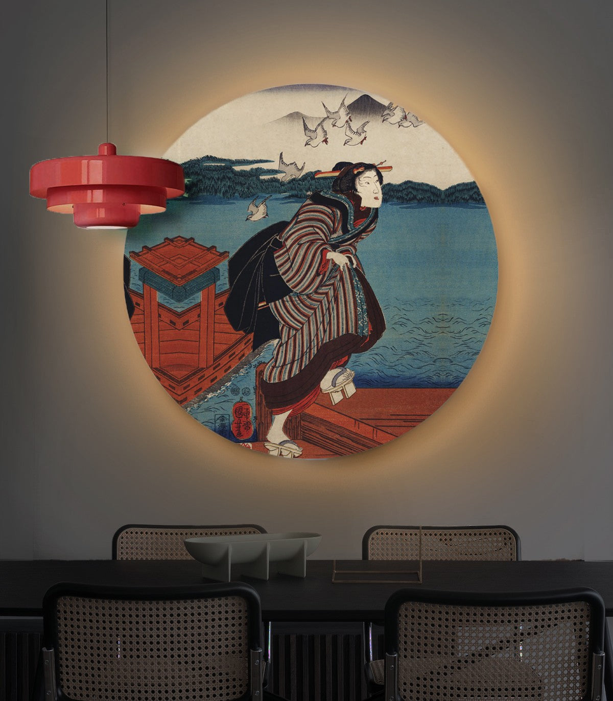 Dots Lighting The Red Departure