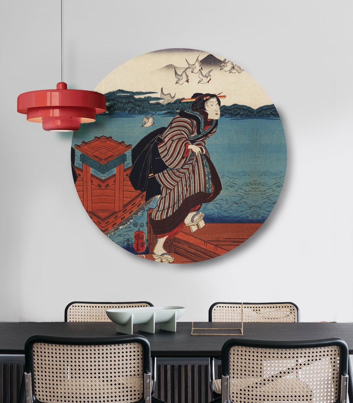 Dots Lighting The Red Departure - Wallcolors®