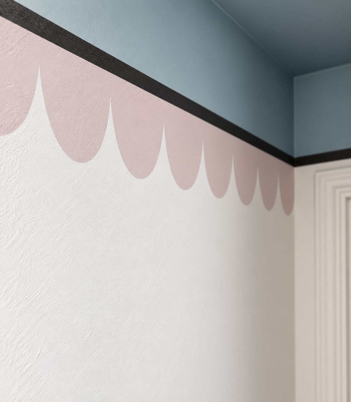 Papel pintado Border Seashell Powder Blush