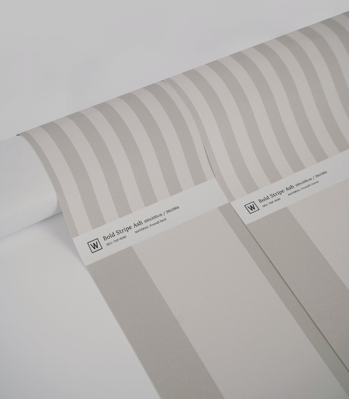 Papel pintado Bold Stripe Ash