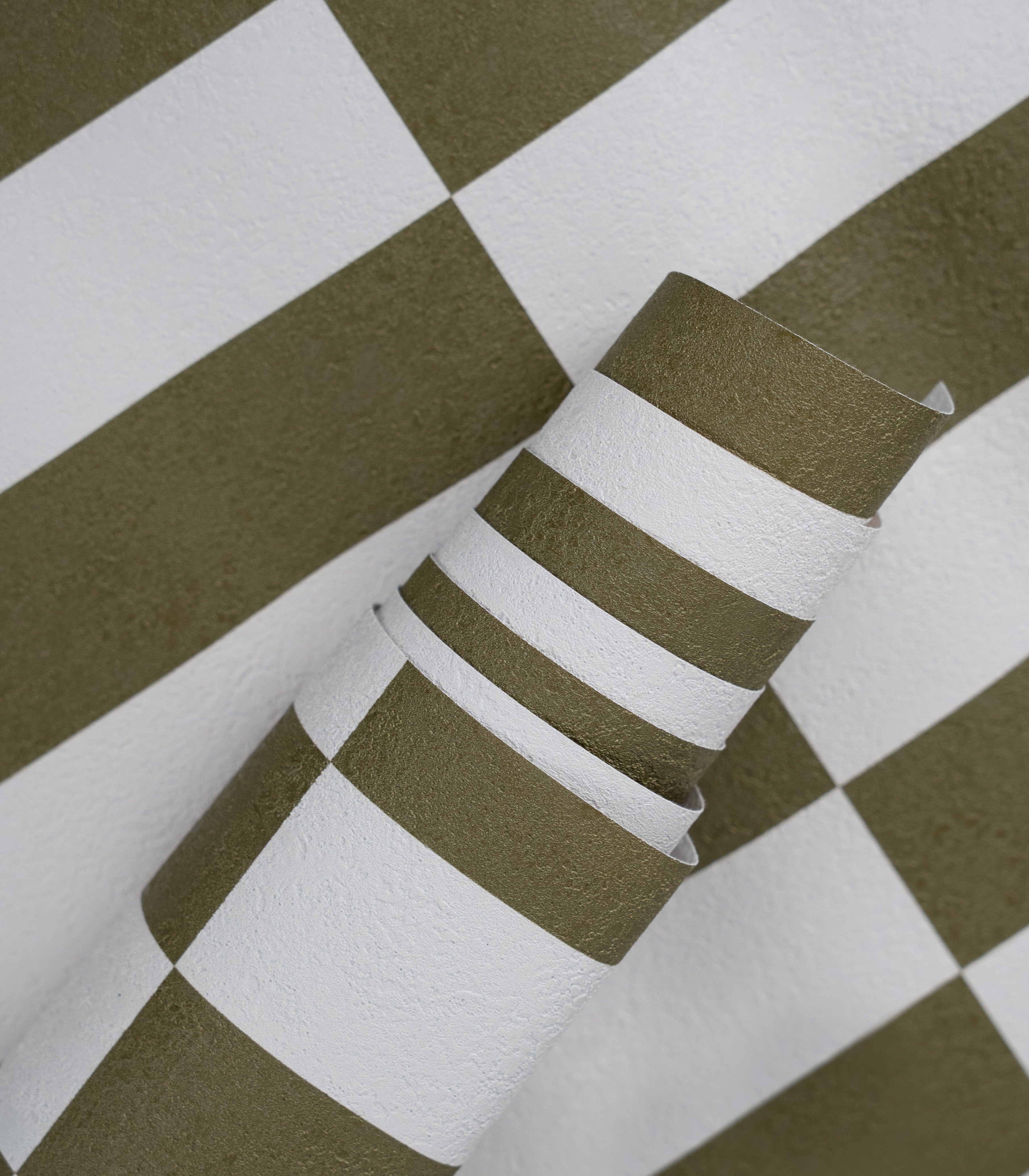 Papel pintado Tetris Stripe Olive