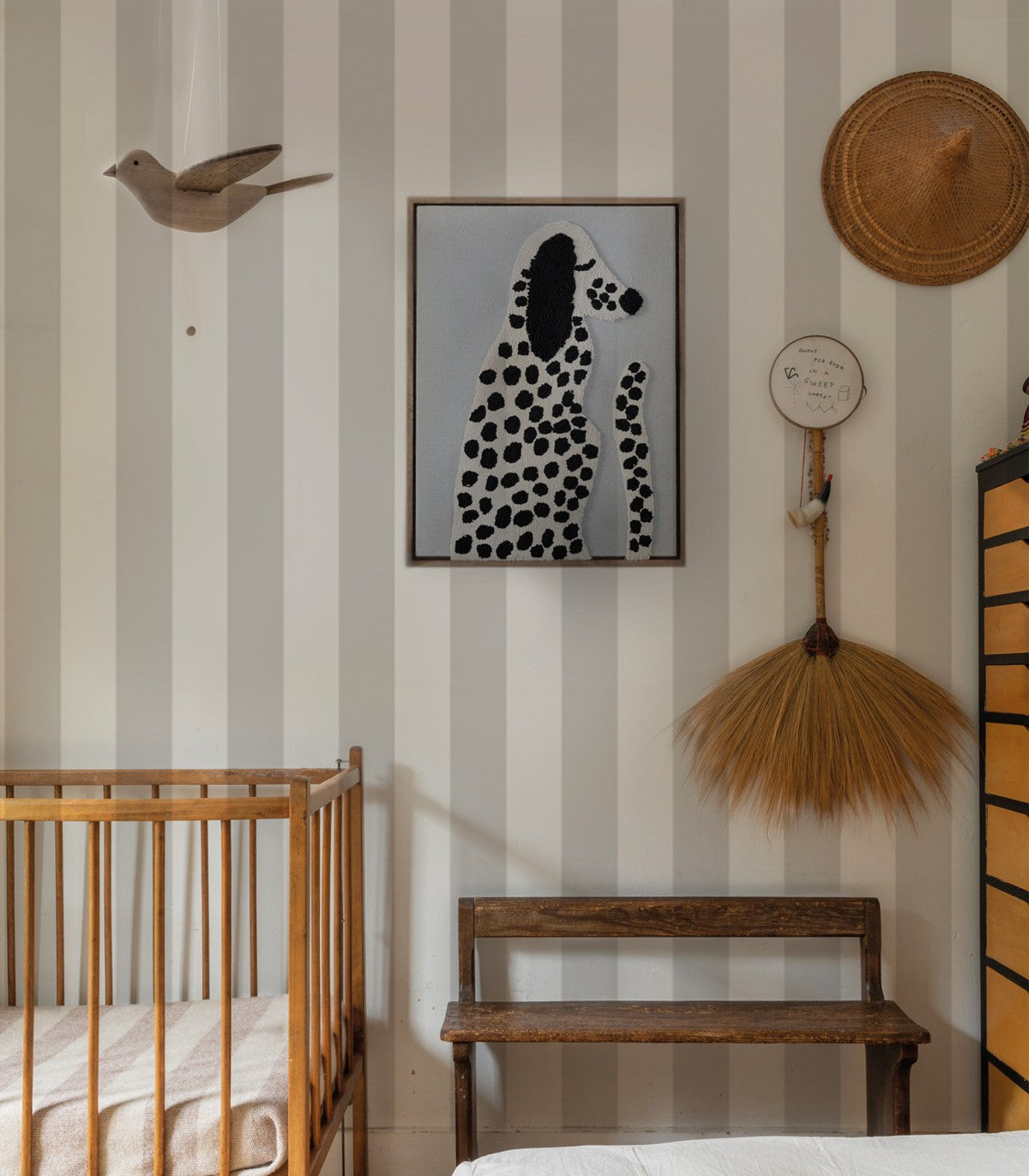 Papel pintado Bold Stripe Ash