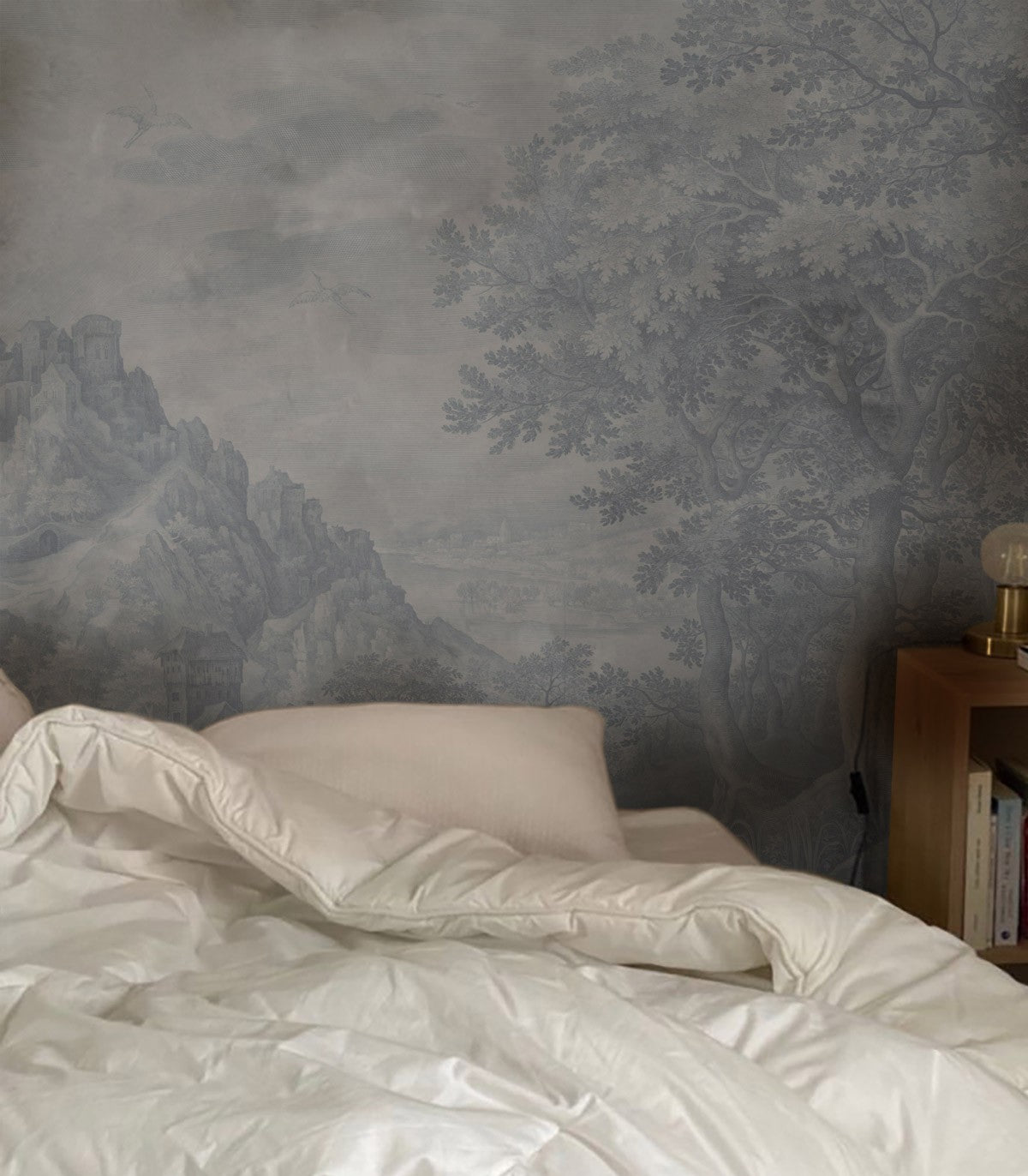 Tapeta Ethereal Forest Blue