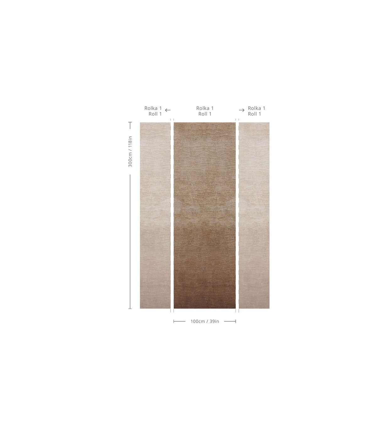 Papel pintado Organic bronze